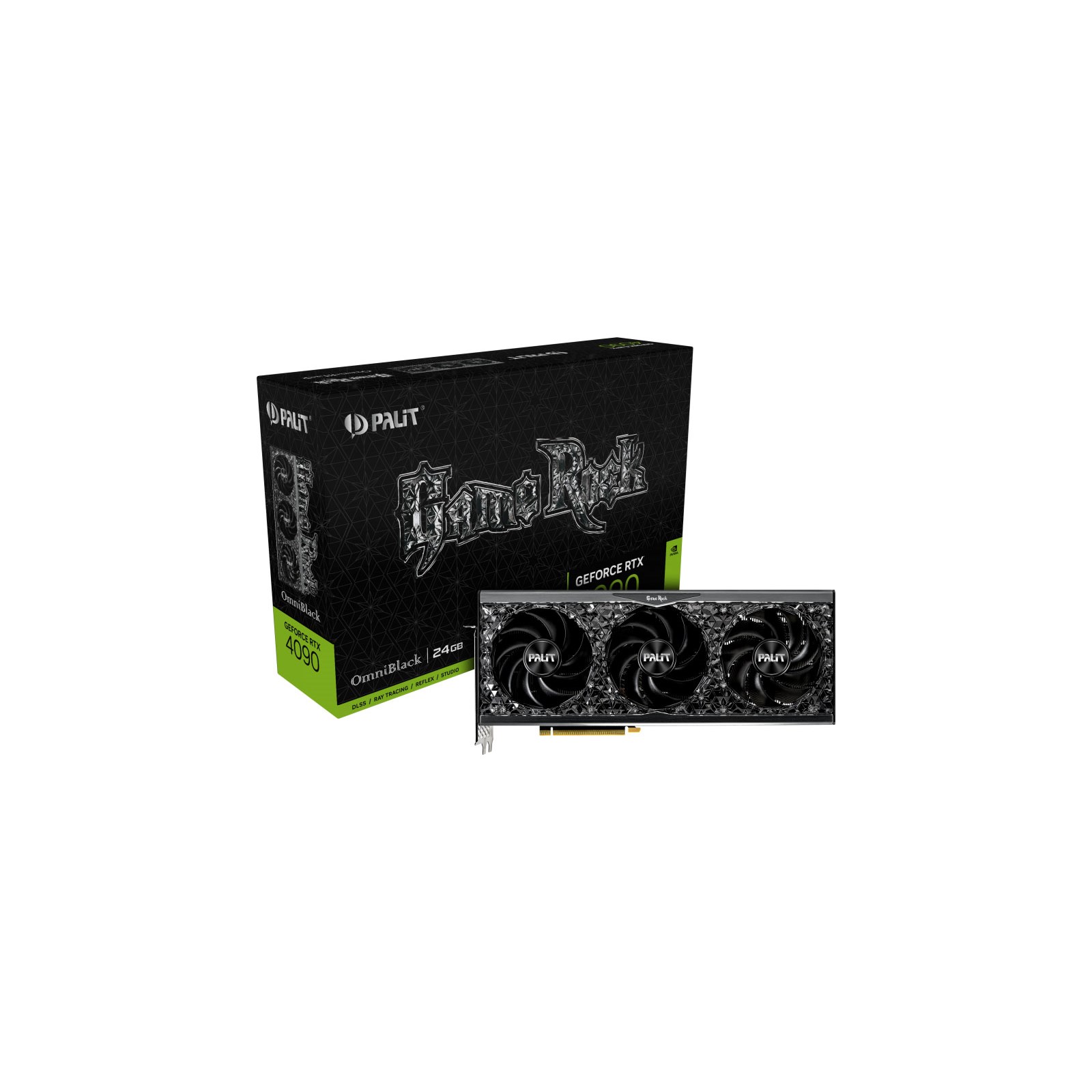 Palit GeForce RTX 4090 GameRock OmniBlack 24GB GPU - NED4090019SB-1020Q ...
