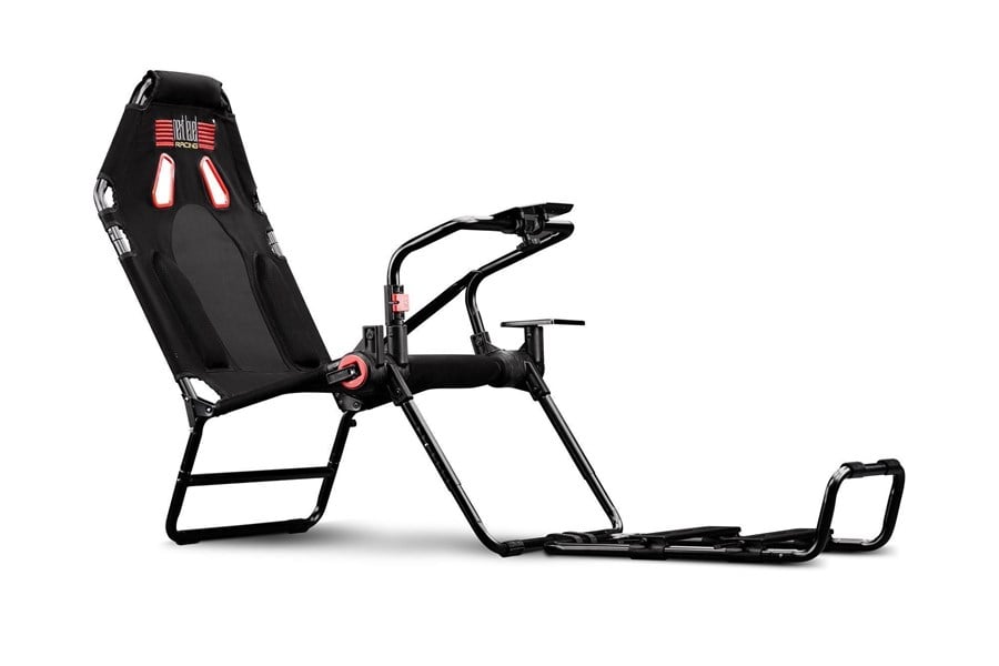 Next Level Racing GTLite Foldable Simulator Cockpit and Thrustmaster T128 Racing Wheel for Xbox and PC