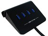 4-Port USB3.0 Hub with Stand / Rapid Charging / OTG / Black