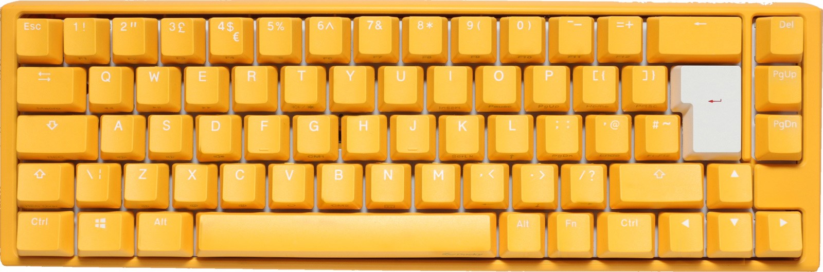 Photos - Keyboard Ducky One 3 SF Yellow , UK, 65, RGB LED, Cherry MX Red DKON2167ST 