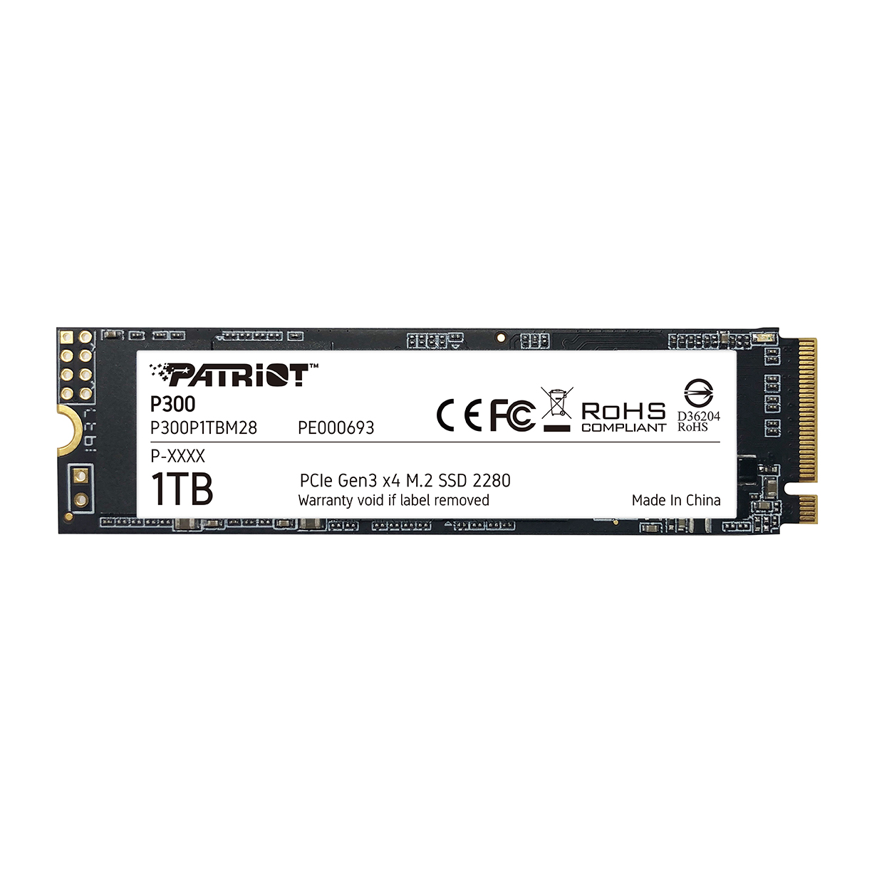Image of 1TB Patriot P300 M.2 2280 PCI Express 3.0 x4 NVMe Solid State Drive