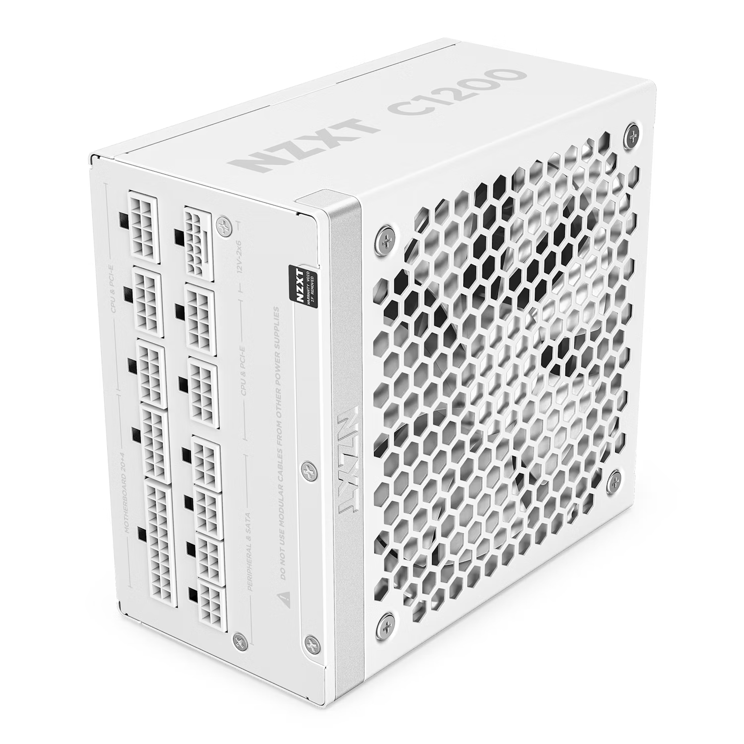 NZXT C1200 Fully Modular Cybernetics A- 80 Plus Gold ATX 3.1 White PSU - PA-2G2BW-UK