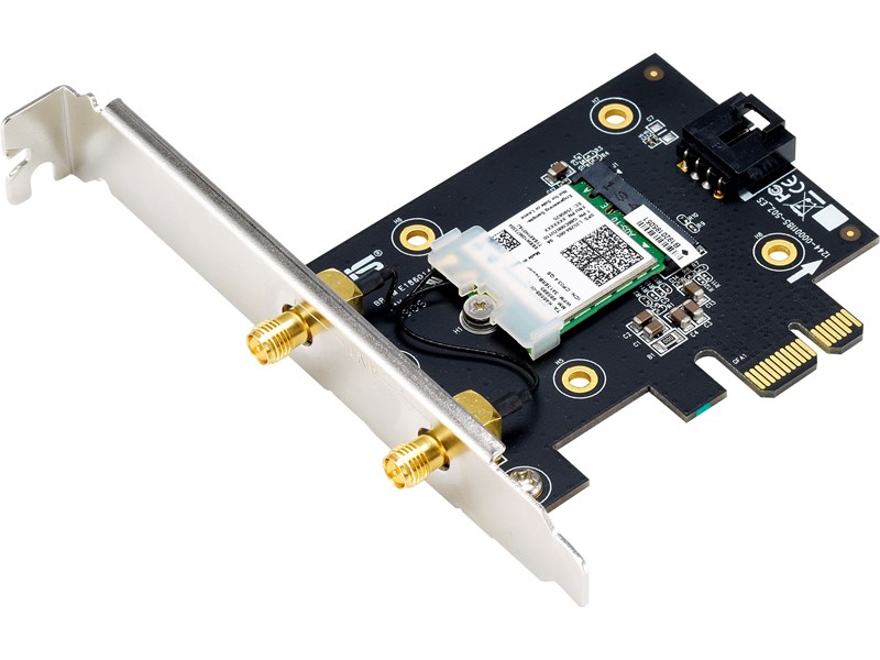 ASUS PCE-AX3000 Dual Band Wi-Fi 6 Wireless PCIe Adapter with Bluetooth