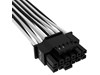 Corsair Premium Individually Sleeved 600W PCIe Gen5 12VHPWR PSU Cable in Black and White