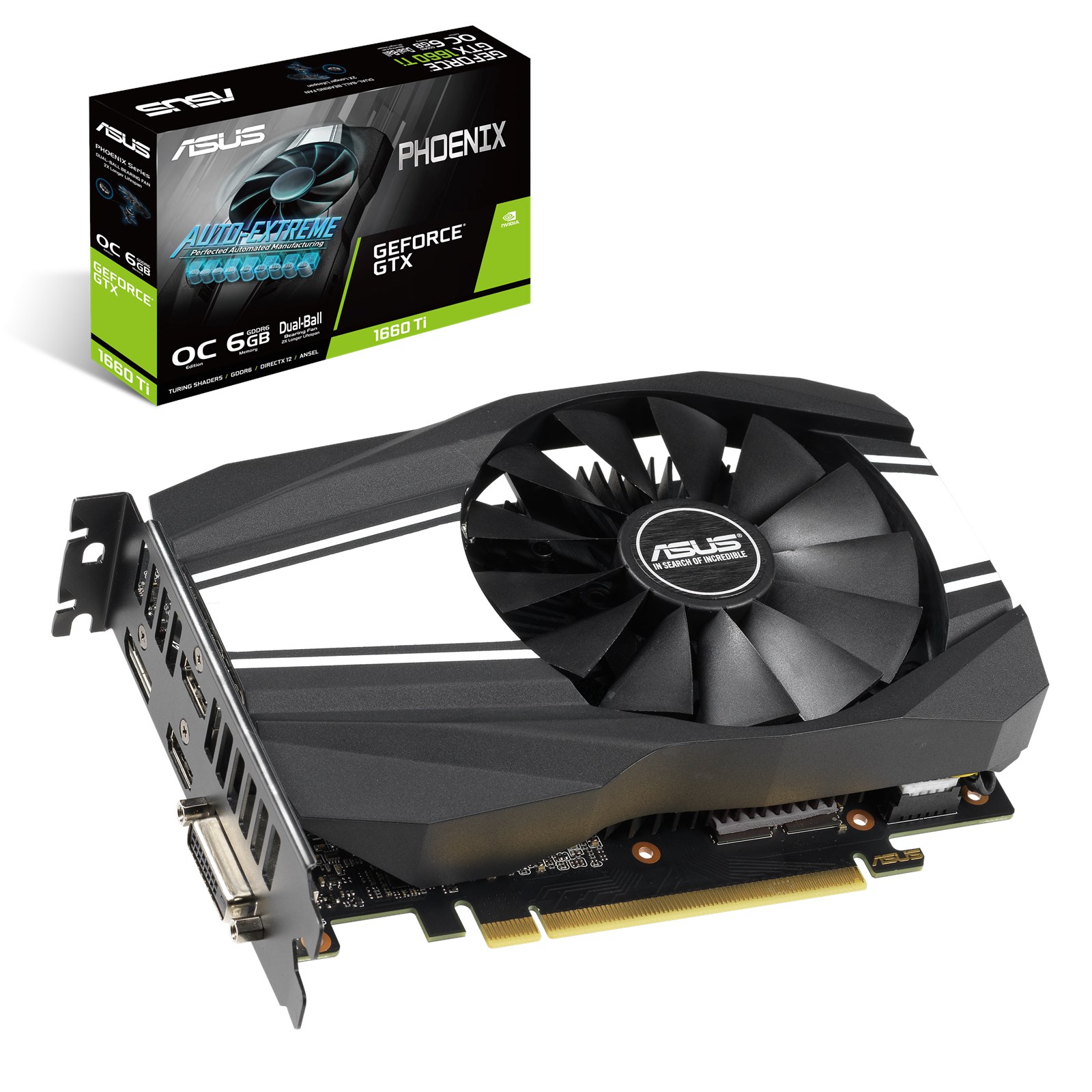 ASUS GeForce GTX 1660 Ti Phoenix 6GB Graphics Card - 90YV0CT0-M0NA00 ...