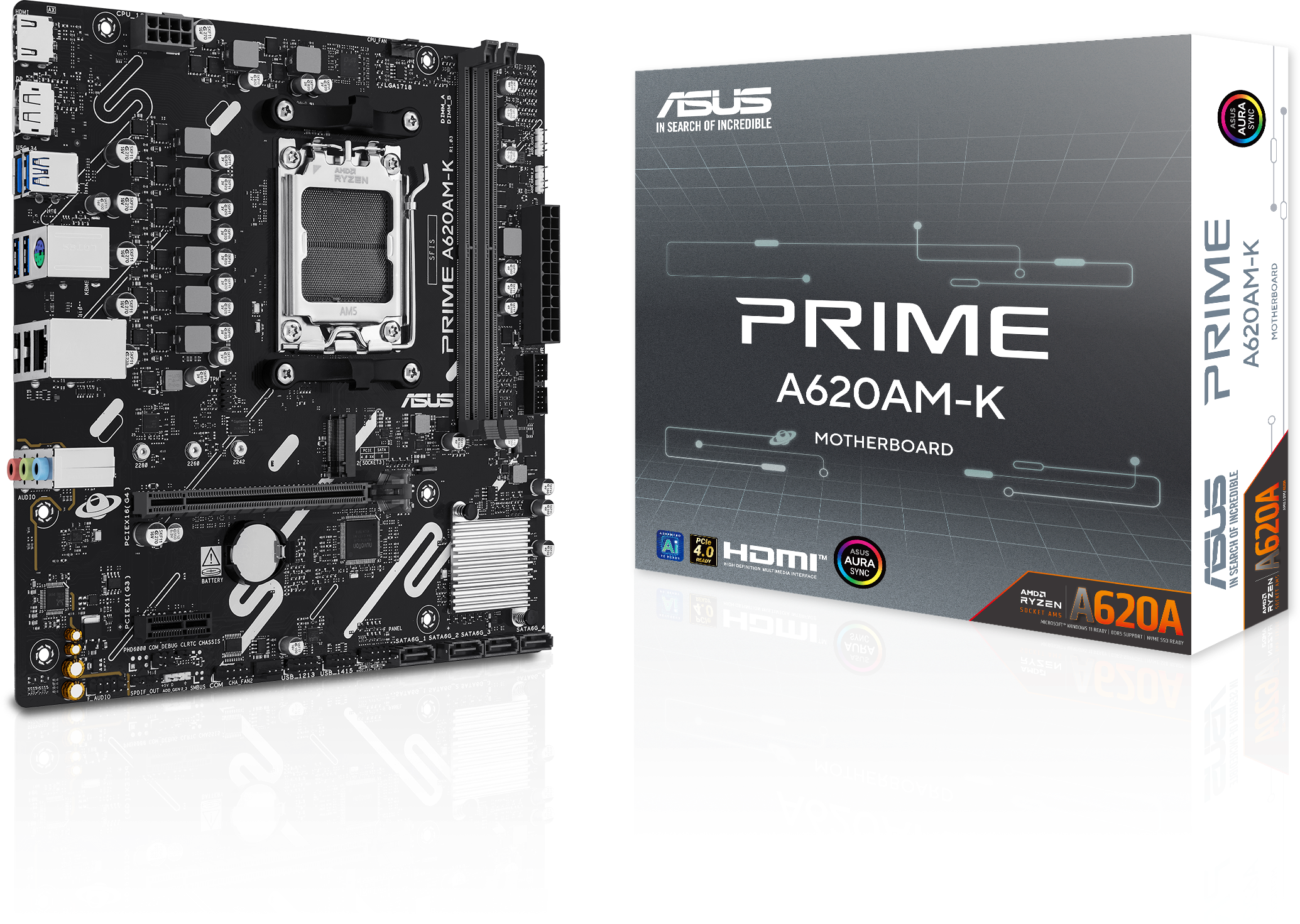 ASUS Prime A620AM-K AMD Socket AM5 mATX Motherboard - CCL Computers