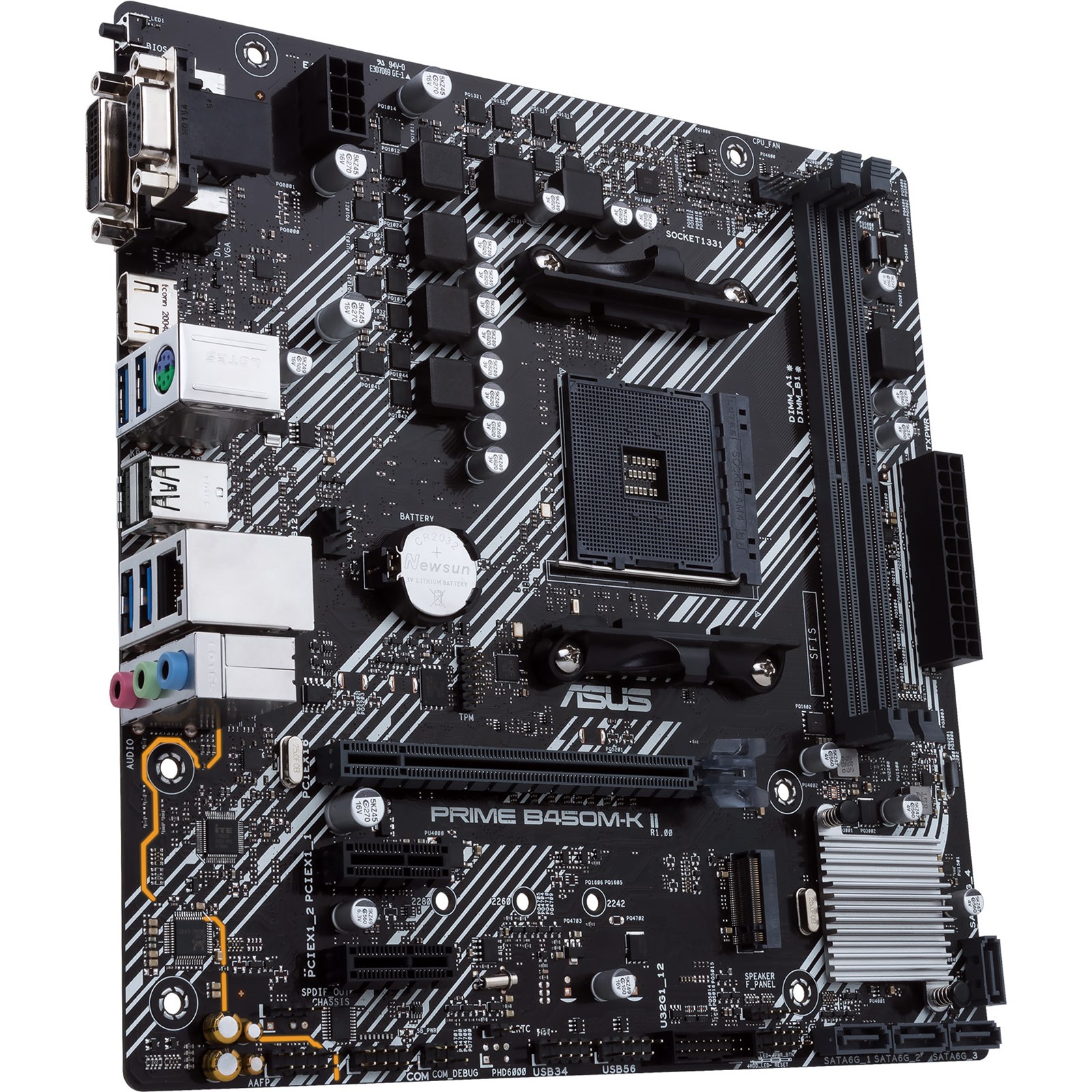 ASUS Prime B450M-K II AMD Socket AM4 Motherboard - 90MB1600-M0EAY0 ...