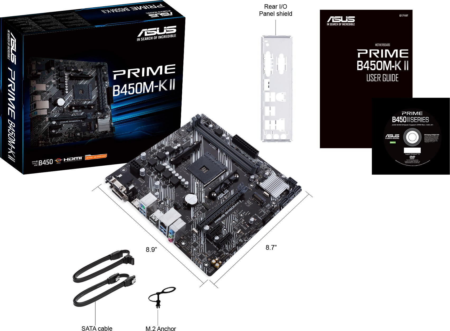K Ii Asus Prime B450m Front Panel Connectors ASUS Prime B450M-K II