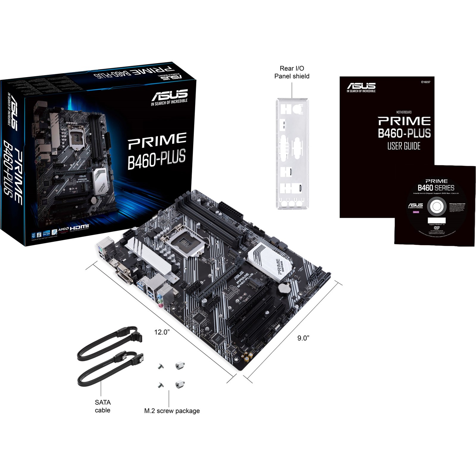 ASUS Prime B460Plus Intel Socket 1200 Motherboard 90MB13J0M0EAY0