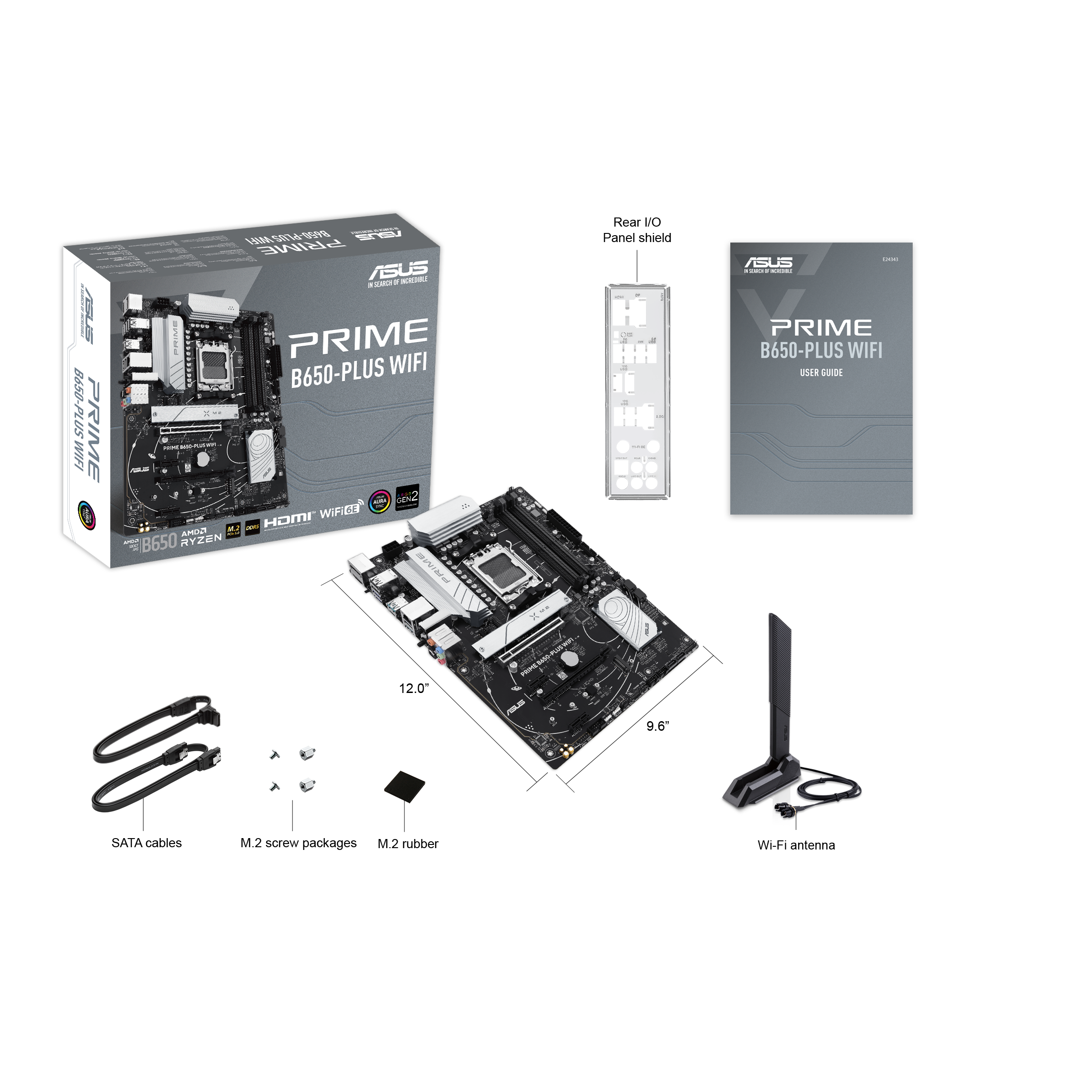 MSI PRO B650M-A WiFi ProSeries Motherboard (AMD Ryzen 8000/7000, AM5, DDR5, PCIe 4.0, M.2, SATA 6Gb/s, USB 3.2 Gen 2, HDMI/DP, Wi-Fi 6E, Bluetooth 5.3, 2.5Gbps LAN, MATX