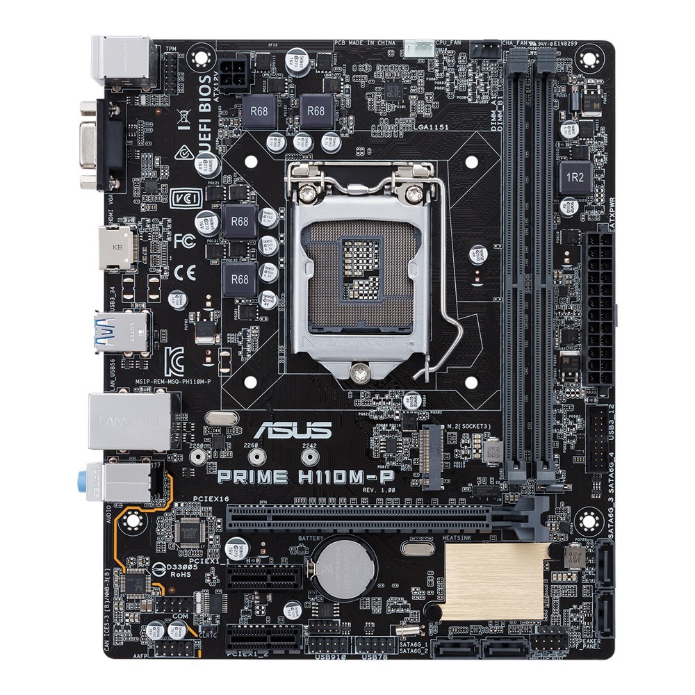 ASUS PRIME H110MP Intel Socket 1151 Motherboard 90MB0UR0M0EAY0 CCL Computers