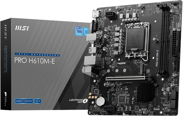 MSI PRO H610M-E Intel Socket 1700 Motherboard - PRO H610M-E | CCL