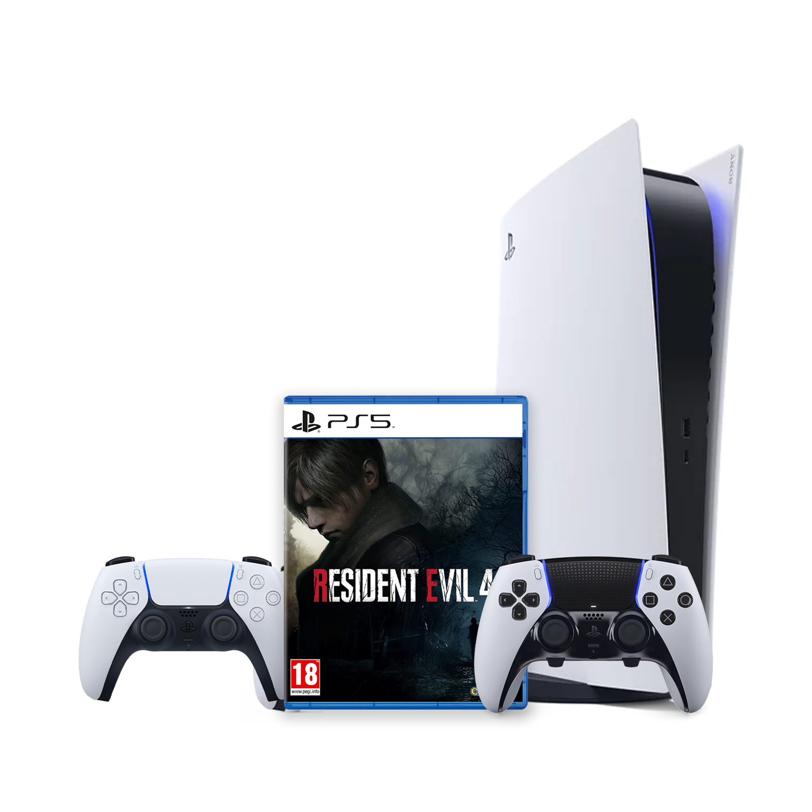 Sony PlayStation 5 Disc Edition Console + Resident Evil 4 + Dualsense