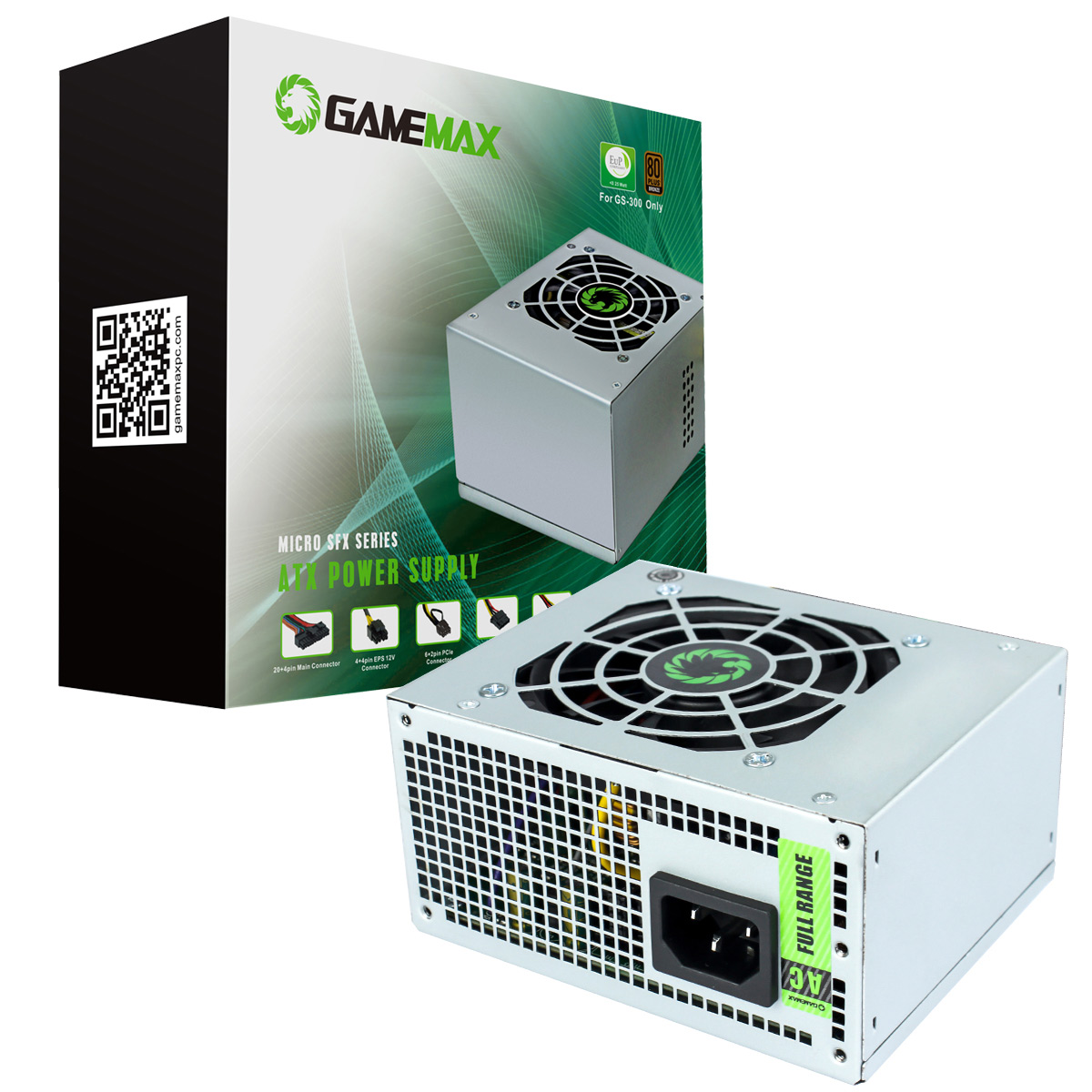 Game Max GS300 300w 80 Plus Bronze Max Power Supply