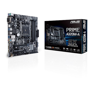 Asus Prime A320M-A AMD AM4 A320 Motherboard (mATX) RAID LAN (Radeon R Series)