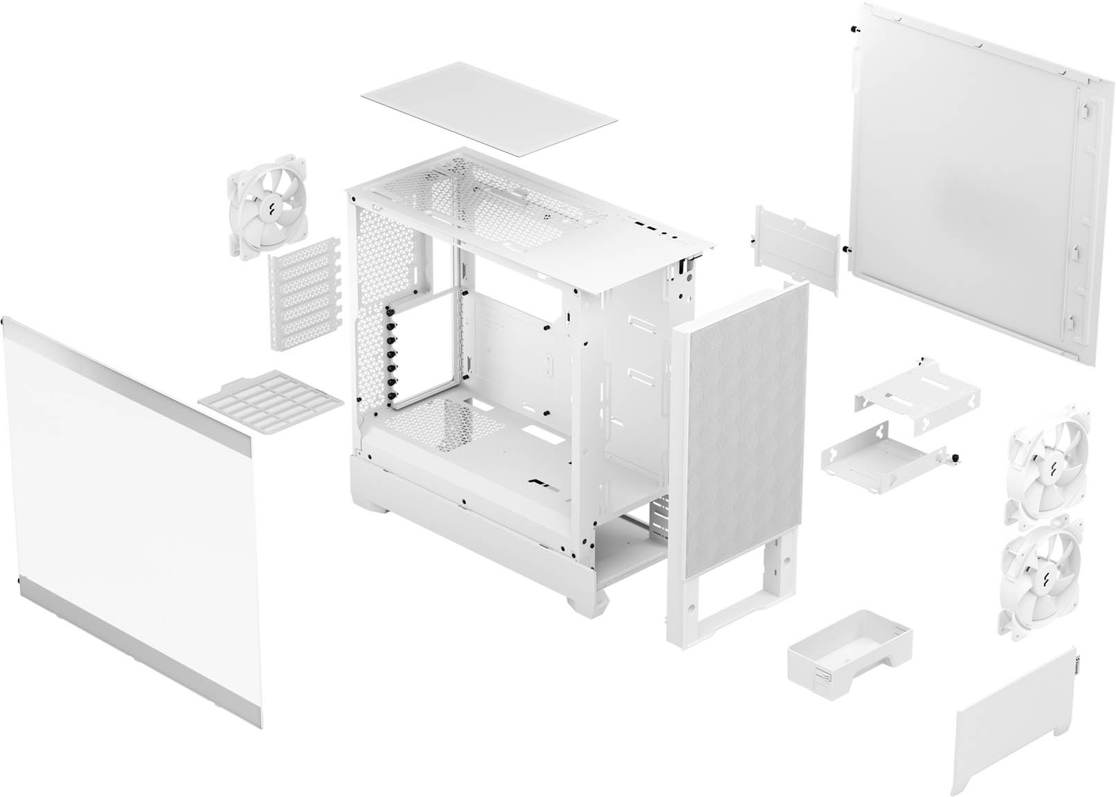 Fractal Design Pop Air Mid Tower Gaming Case - White - FD-C-POA1A 