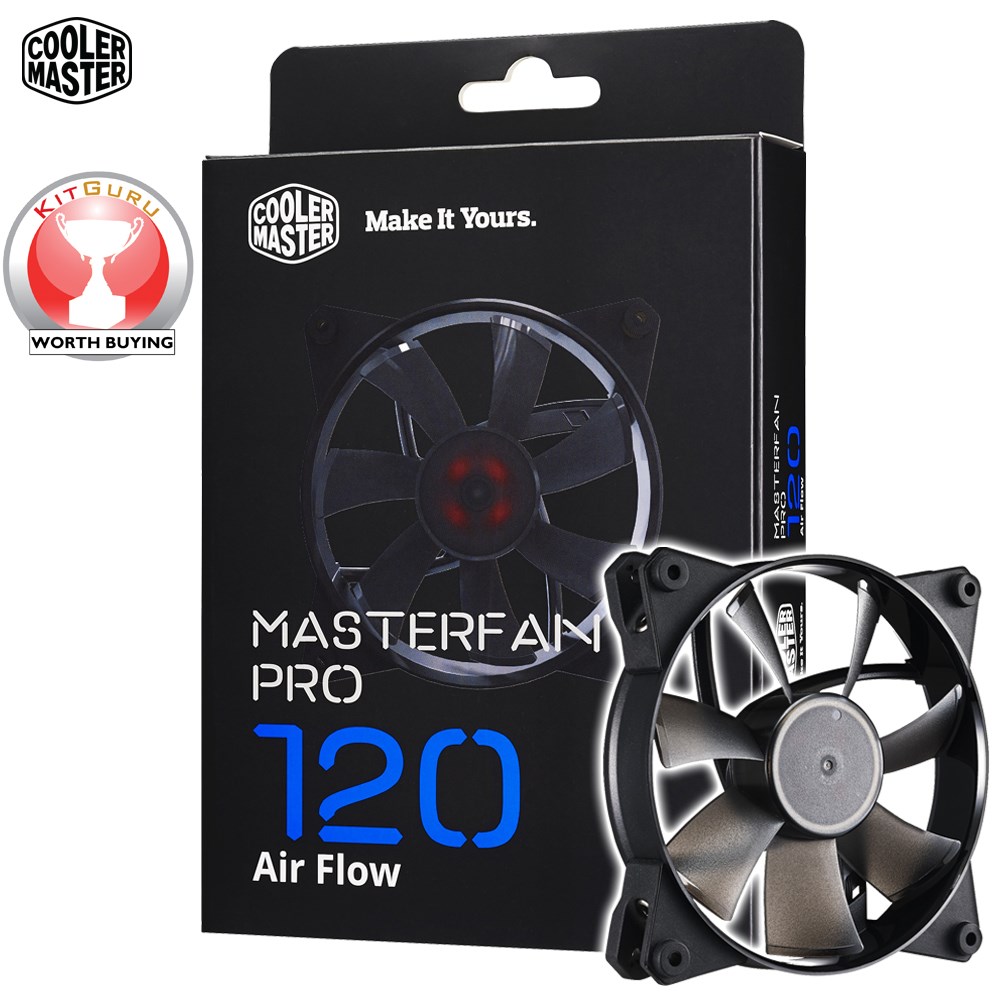 Cooler Master MasterFan Pro 120 Air Flow (120mm) Case Cooling Fan MFY