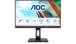 AOC Q27P2CA 27" QHD Monitor - IPS, 75Hz, 4ms, Speakers, HDMI, DP