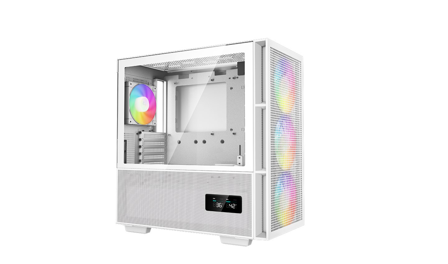 DeepCool CH560 DIGITAL WH Mid Tower Case - White - R-CH560-WHAPE4D