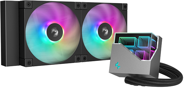 Deepcool Black Lt240 Argb 240Mm Liquid Cpu Cooler In