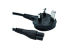 Cables Direct 1.8m C5 UK Power Cable in Black