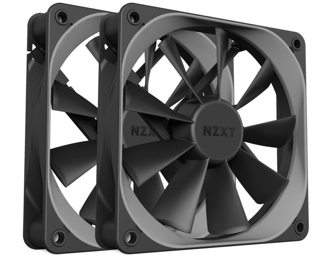 Nzxt Aer F120 High Performance Airflow Fans 120mm Pwm Twin Pack Rf Af120 D1 Ccl Computers