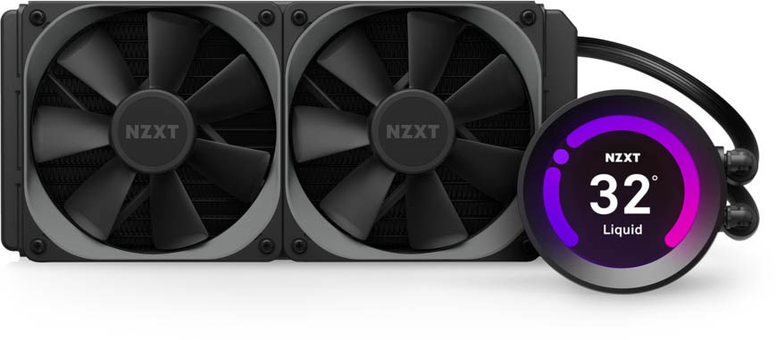 Nzxt Kraken Z53 Aio Cpu Water Cooler 240mm Lcd Screen Rl Krz53 01 Ccl