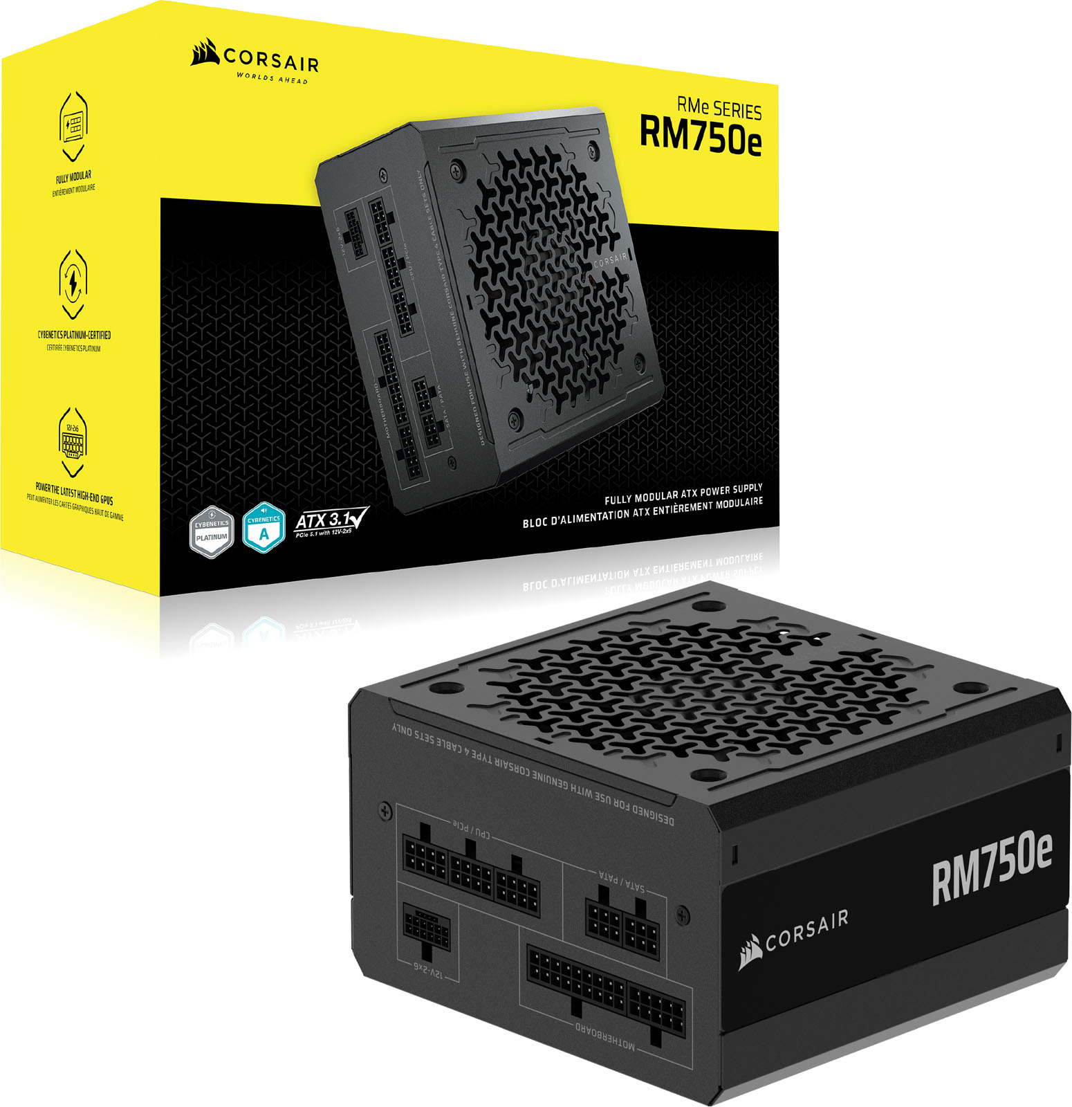 Corsair RMe Series RM750e 750W Fully Modular ATX Power Supply