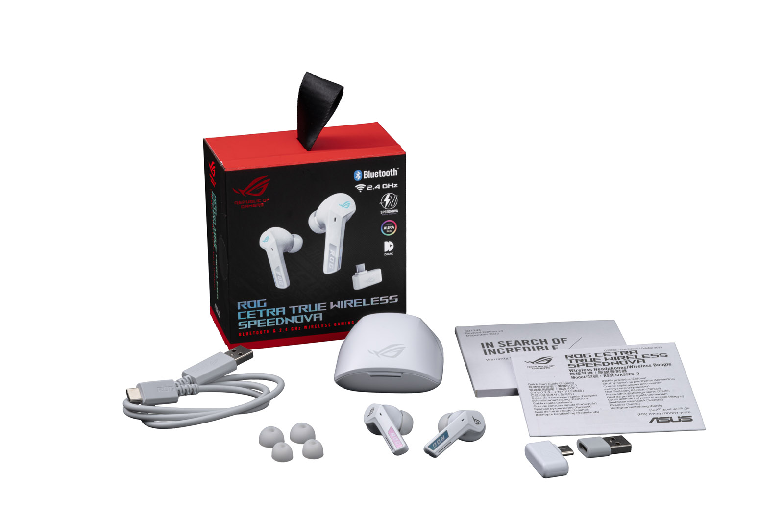 Wireless Headset Asus Earphones White Asus ROG Cetra True Wireless