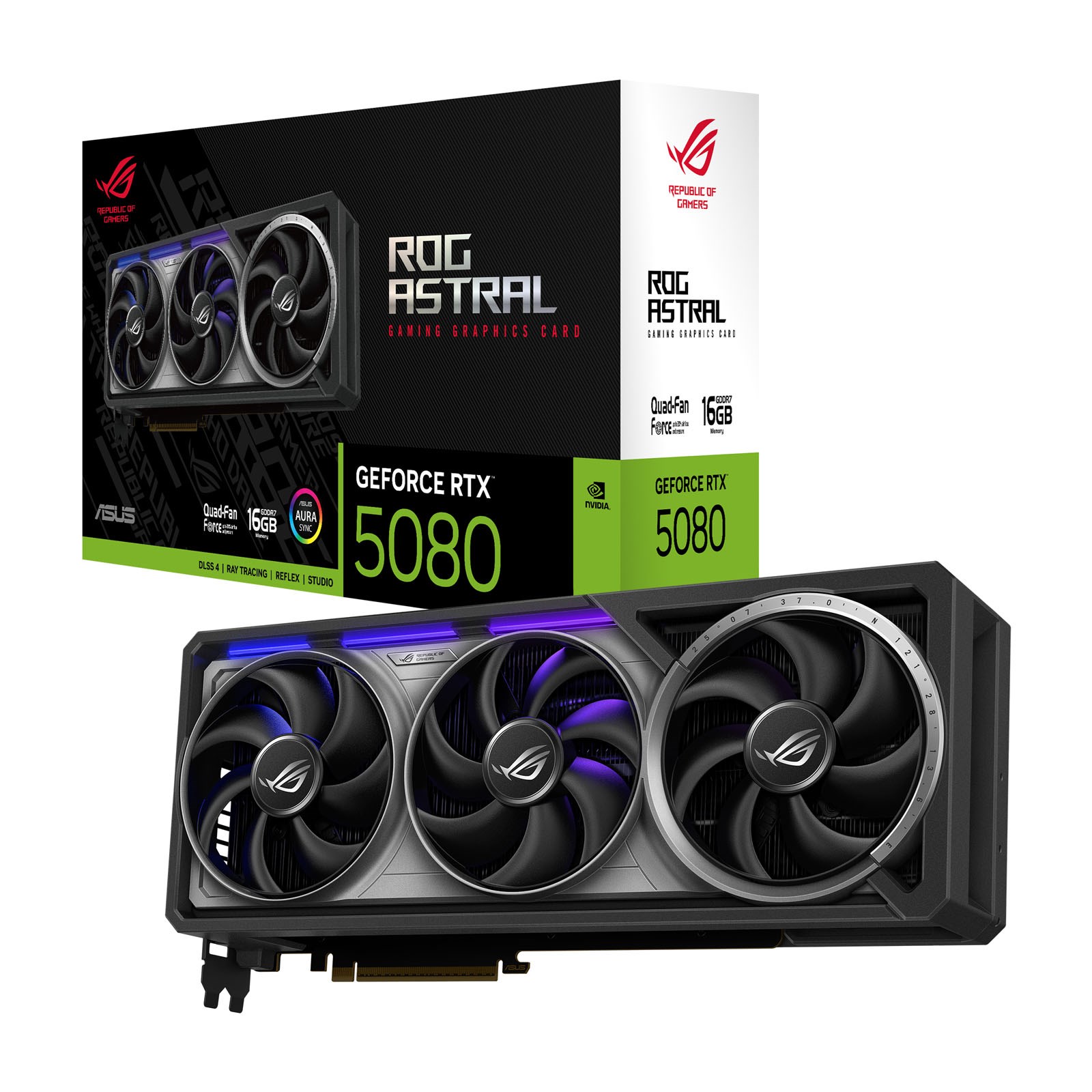 【新品】ASUS ROG ASTRAL GeForce RTX 5080 OC ROG Astral GeForce RTX™ 5080 16GB GDDR7 OC Edition | ROG Astral