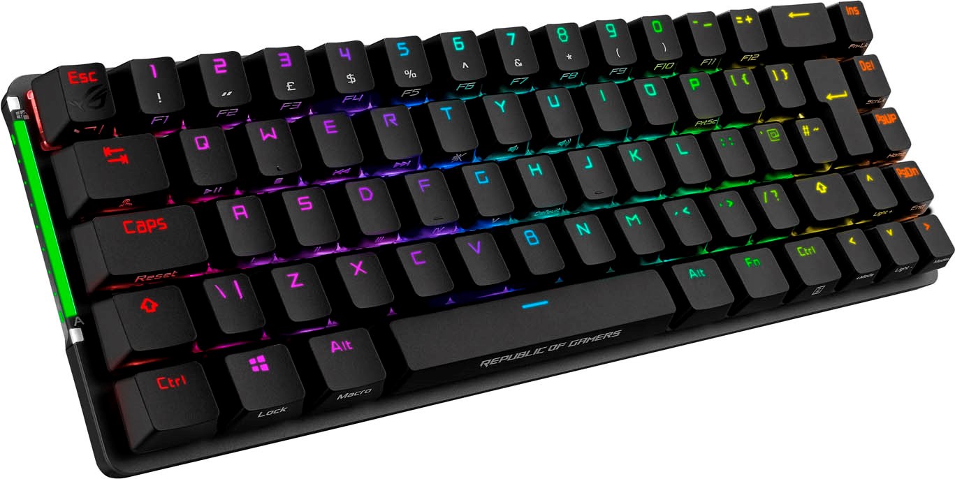 ASUS ROG Falchion Wireless Mechanical Keyboard, 65, Cherry MX Red Switches, RGB Backlit