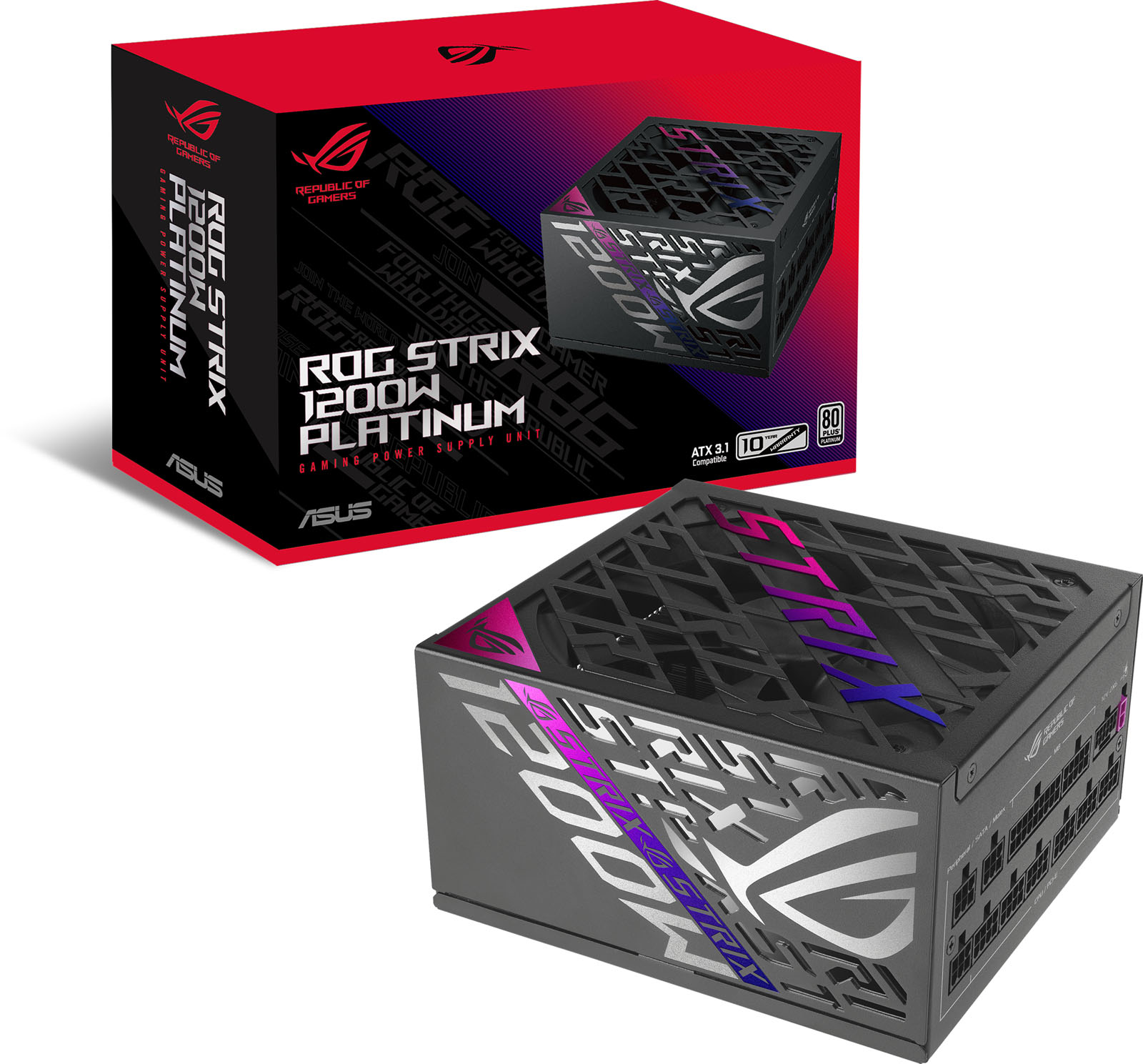 1200W ASUS ROG Strix Platinum Modular 80 Plus Platinum PSU
