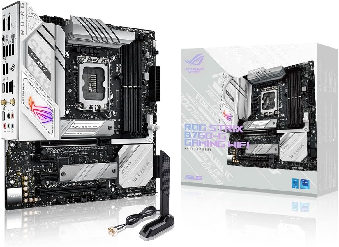 ASUS ROG Strix B760-G GAMING WIFI Intel Socket 1700 ASUS ROG Strix B760-G GAMING WIFI Intel Socket 1700