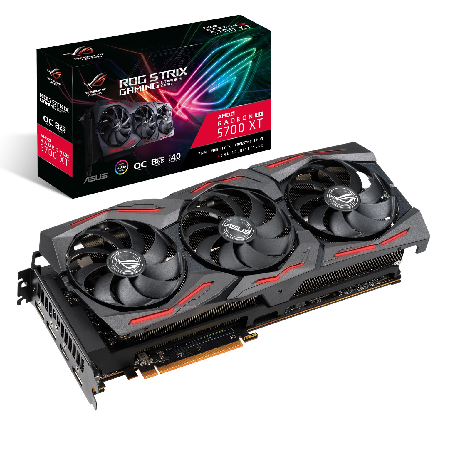 ASUS Radeon RX 5700 XT ROG Strix 8GB Graphics Card - 90YV0D90-M0NA00 ...