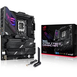ASUS ROG Strix Z790-E Gaming WiFi Motherboard, ATX, Intel Socket 1700, Z790 Chipset, ROG STRIX Z790-E GAMING WIFI