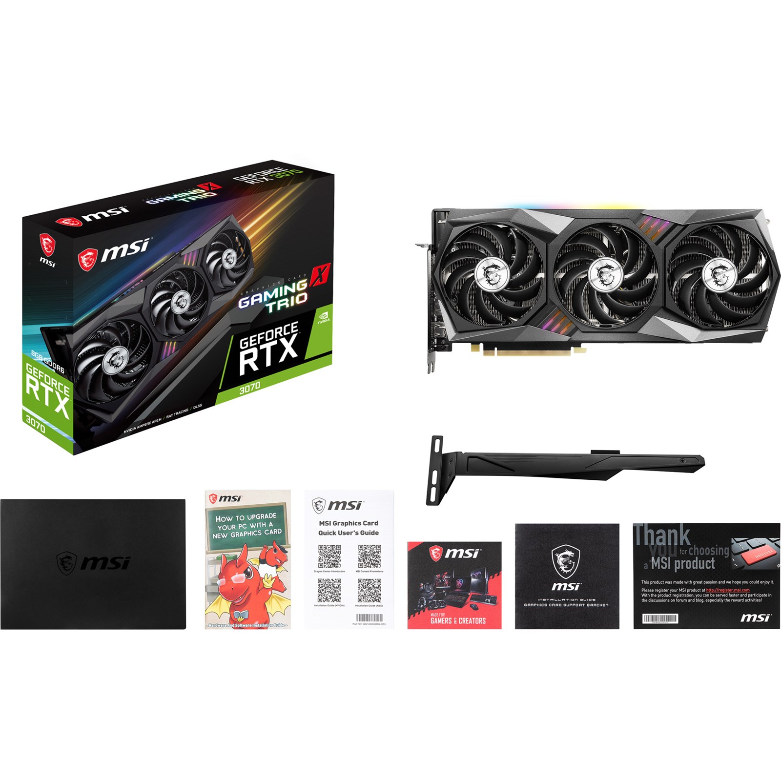 MSI GeForce RTX 3070 GAMING X TRIO 8GB OC GPU - RTX 3070 GAMING X TRIO ...