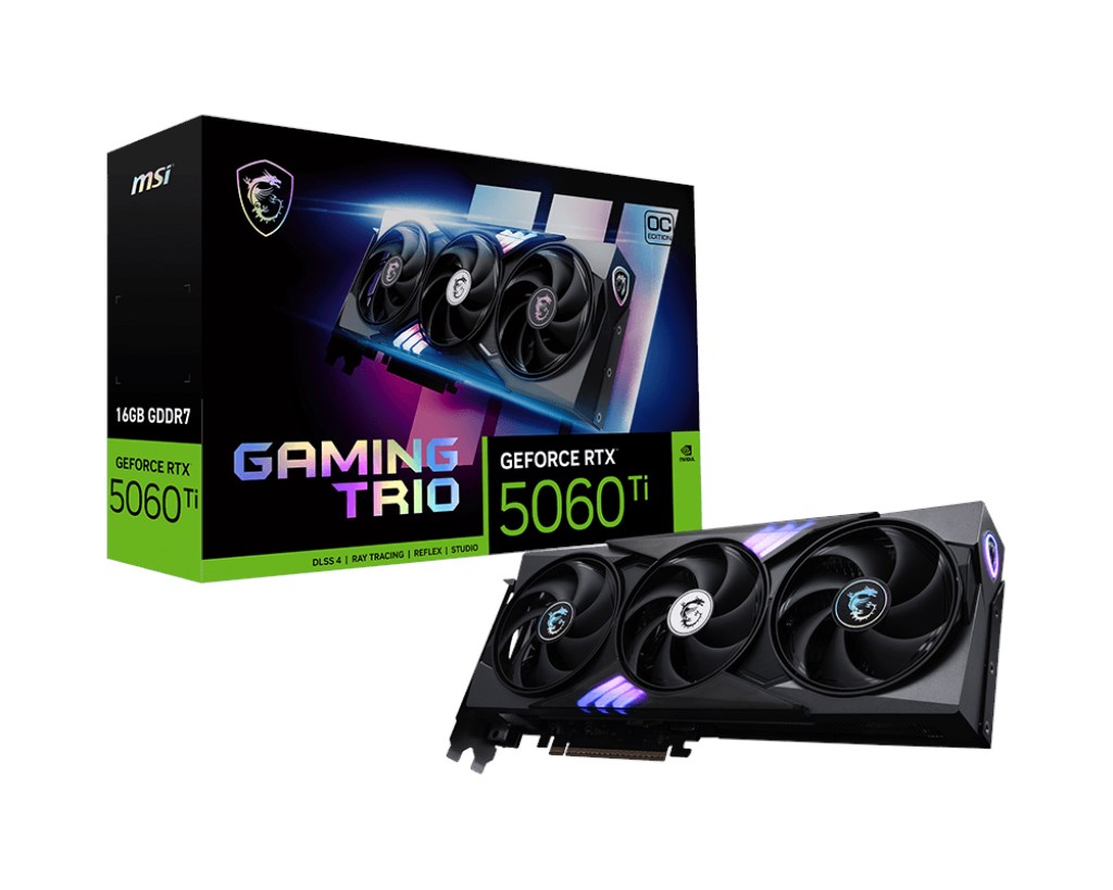 MSI GeForce RTX 5060 Ti GAMING OC 16GB GPU - RTX 5060 Ti 16G