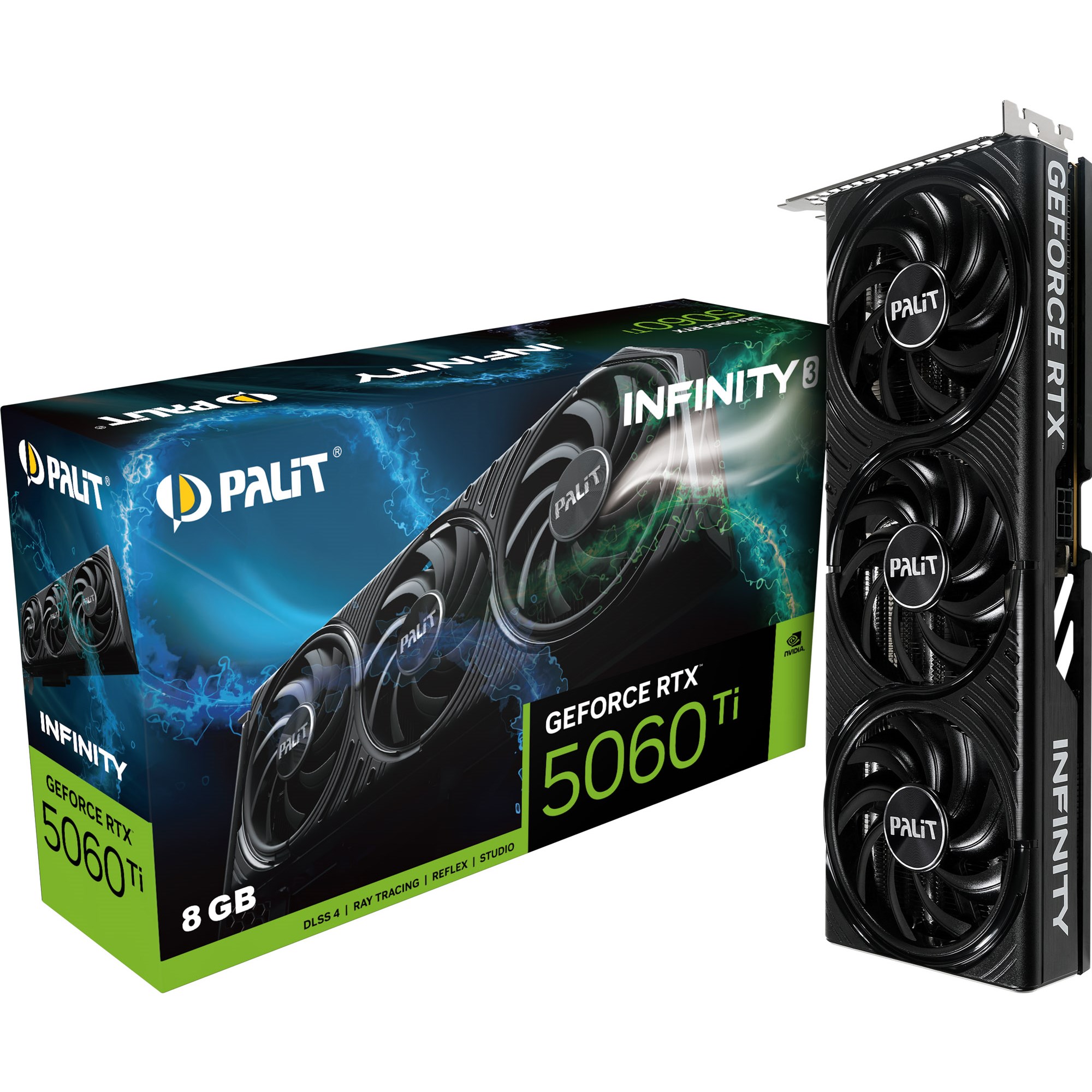 Palit GeForce RTX 5060 Ti Infinity 3 8GB GPU - NE7506T019P1