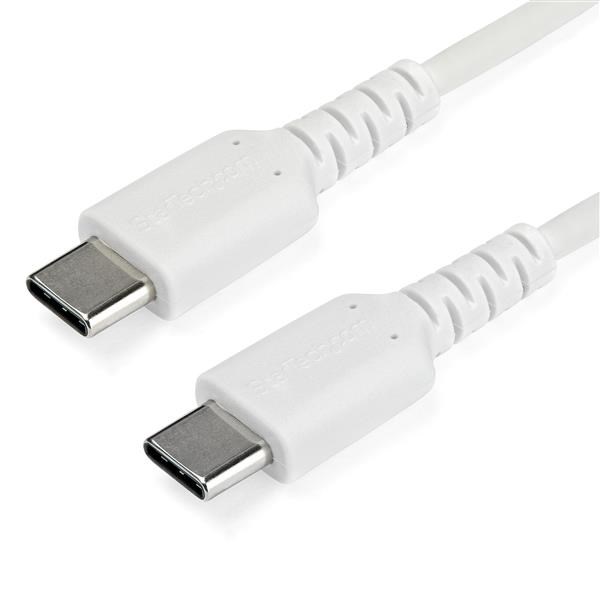 Photos - Cable (video, audio, USB) Startech.com 2m USB 2.0 Male Type-C to Male Type-C Cable in White RUSB2CC2 