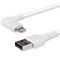 StarTech.com 1m Angled Male Lightning to Male USB 2.0 Type-A Cable in White