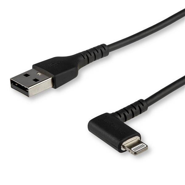 Photos - Cable (video, audio, USB) Startech.com 2m Angled Male Lightning to Male USB 2.0 Type-A Cable in RUSB 