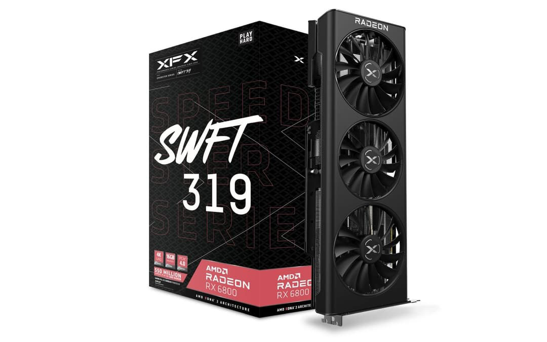 XFX Radeon RX 6800 Speedster SWFT 319 16GB GPU - RX-68XLAQFD9 | CCL