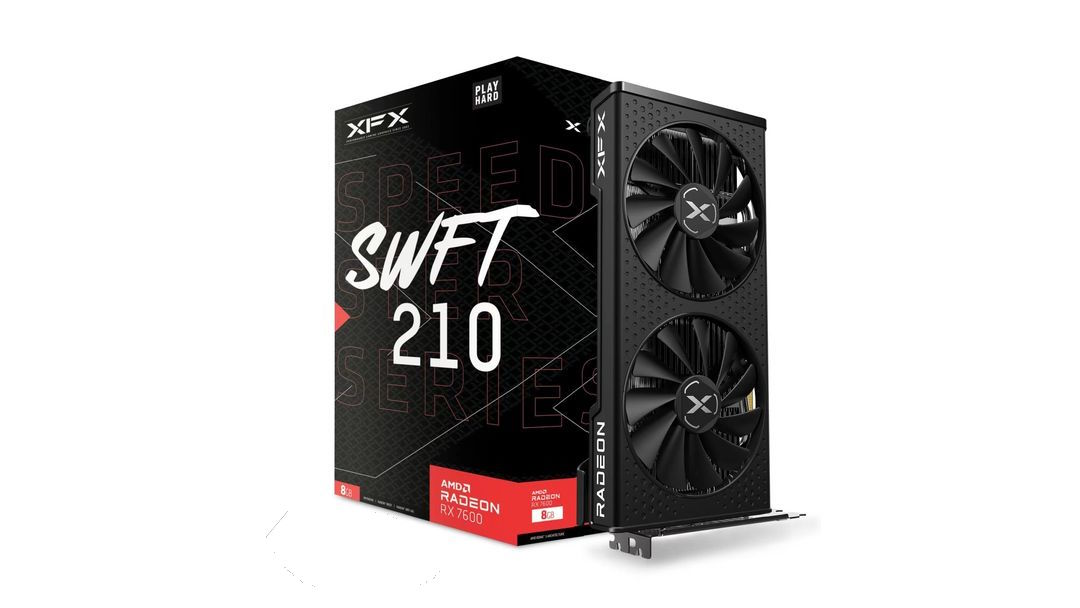 XFX Radeon RX 7600 Speedster SWFT 210 8GB GDDR6 Graphics Card