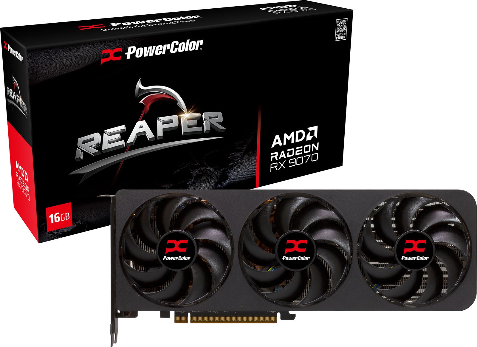 PowerColor Radeon RX 9070 Reaper 16GB GPU RX9070 16G-A CCL