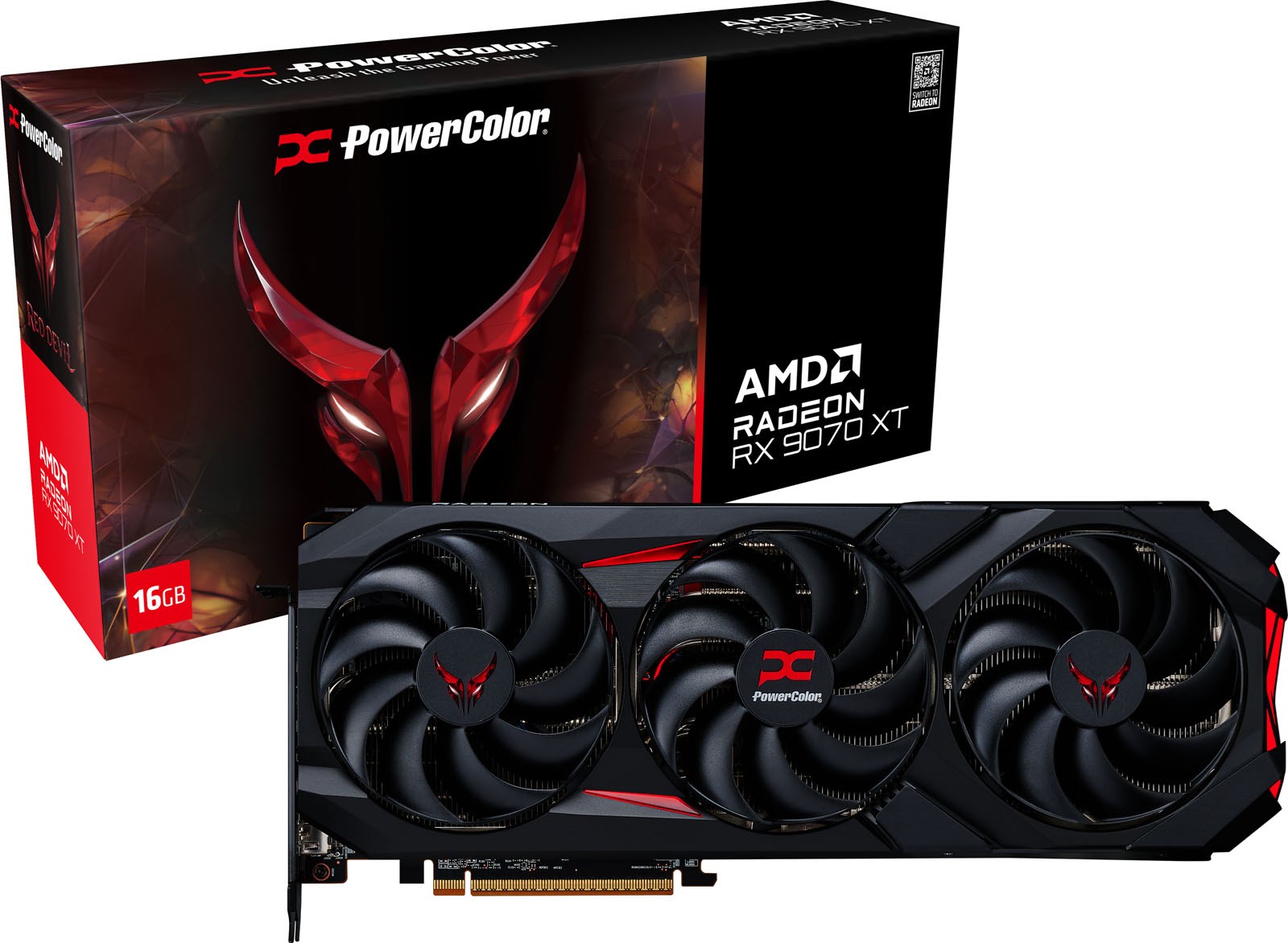 PowerColor Radeon RX 9070 XT Red Devil 16GB OC GPU PowerColor Radeon RX 9070 XT Red Devil 16GB OC GPU
