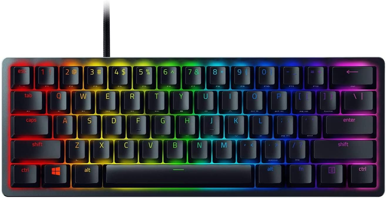 Razer Huntsman Mini 60% Gaming Keyboard with Razer Purple Optical Switch