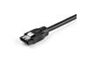 StarTech.com 60cm Rounded SATA III Cable in Black with Latching Connectors