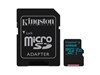 Kingston (128GB) MicroSD Card UHS-1 Speed Class 3 (U3) with Adaptor