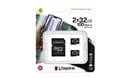 Kingston Canvas Select Plus 32GB microSDHC Memory Card Double Pack with SD Adapter