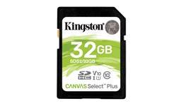 Kingston Canvas Select Plus 32GB Class 10 UHS-I SDHC Memory Card